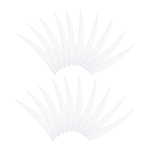 40Pièces Remplacement Queue Flèche Plumes Naturelles Blanches Archery