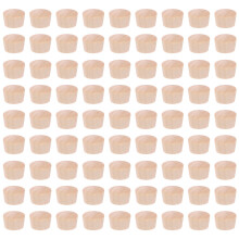 500Pcs Flat Head Wood Screw Caps Decorative Hole Plugs for Woodworking