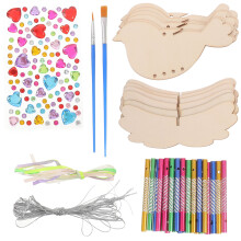5Ensembles Kit DIY Carillon Vent En Bois Et Acier