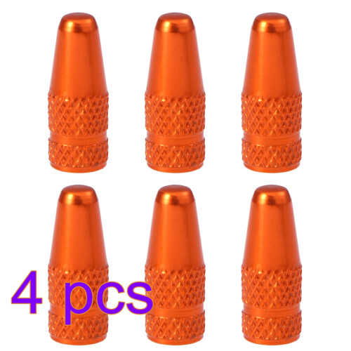 24Pièces Couvre Valve Orange Aluminium Antirouille
