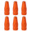 24Pièces Couvre Valve Orange Aluminium Antirouille 2