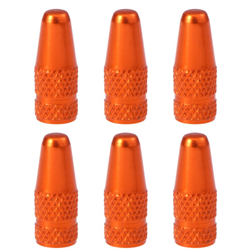 24Pièces Couvre Valve Orange Aluminium Antirouille 1