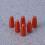 24Pièces Couvre Valve Orange Aluminium Antirouille 9