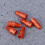24Pièces Couvre Valve Orange Aluminium Antirouille 4