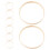 32Pcs Bamboo Hoops Khaki for Macrame Dreamcatcher Wreath DIY Crafts 3