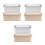 6Pièces Boîtes Rectangulaires Multi Usage Rangement Mariage 6