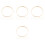 32Pcs Bamboo Hoops Khaki for Macrame Dreamcatcher Wreath DIY Crafts 5