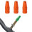 24Pièces Couvre Valve Orange Aluminium Antirouille 3