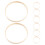 32Pcs Bamboo Hoops Khaki for Macrame Dreamcatcher Wreath DIY Crafts 2