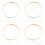 32Pcs Bamboo Hoops Khaki for Macrame Dreamcatcher Wreath DIY Crafts 7