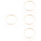 32Pcs Bamboo Hoops Khaki for Macrame Dreamcatcher Wreath DIY Crafts 8
