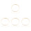 32Pcs Bamboo Hoops Khaki for Macrame Dreamcatcher Wreath DIY Crafts 4