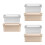 6Pièces Boîtes Rectangulaires Multi Usage Rangement Mariage 5