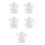 5Pièces Pyjama Licorne En Peluche Courte Pour 20Cm 6