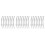 24Pcs Durable Silver Sliding Door Bottom Positioner for Wardrobe Track 9