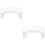 2Pcs Compact Foldable Plastic Foot Support Tool White Toilet Stool 6