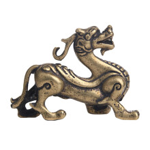 3Pcs Brass Kylin Table Ornament Chic Home Desk Decoration