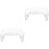 2Pcs Compact Foldable Plastic Foot Support Tool White Toilet Stool 3