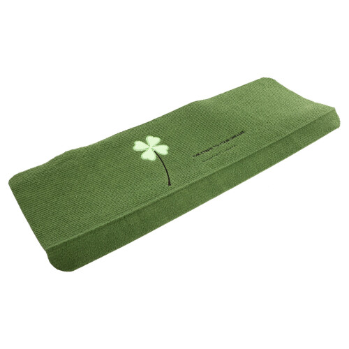 2Pcs Green Stair Step Carpet Pads Luminous Polyester Skid Resistant 1