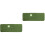 2Pcs Green Stair Step Carpet Pads Luminous Polyester Skid Resistant 6