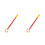 2Pcs Red Aluminum Window Pull Rods for Home Use Durable Easy Operation 9