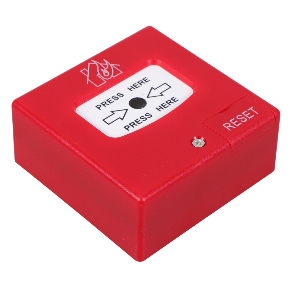 Manual Fire Alarm Button Plastic Emergency Reset Switch Home Use 3633977940979