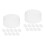 20Pcs Clear Plastic Baseball Cap Shaper Hat Inner Support Holder 6
