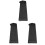 3Sets Compact Foldable Black Patio Heater Covers Waterproof Protector 2