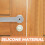 3Pcs Light Grey Silicone Door Handle Anti Slip Protective Covers 7