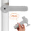 3Pcs Light Grey Silicone Door Handle Anti Slip Protective Covers 8