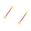 2Pcs Red Aluminum Window Pull Rods for Home Use Durable Easy Operation 5