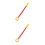 2Pcs Red Aluminum Window Pull Rods for Home Use Durable Easy Operation 7