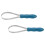 2Pcs Double Sided Horse Shedding Grooming Tool with Blue Handle 3