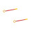 2Pcs Red Aluminum Window Pull Rods for Home Use Durable Easy Operation 6