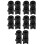 20Pcs Splatter Balls Shooter Plastic Adapter Replacement Parts Black 5