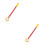 2Pcs Red Aluminum Window Pull Rods for Home Use Durable Easy Operation 8