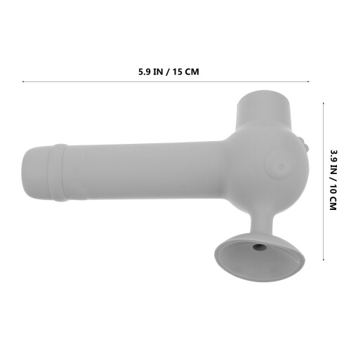 3Pcs Light Grey Silicone Door Handle Anti Slip Protective Covers 1