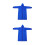2Pcs Blue Waterproof Breathable Raincoat for Adults with Drawstring 5