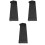 3Sets Compact Foldable Black Patio Heater Covers Waterproof Protector 3