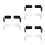 6Pairs Space-Saving Acrylic Bat Rack Wall Mount for Baseball and Golf 4
