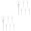 12Pcs White Plastic Lip Gloss Tubes Refillable Lollipop Style Storage 5