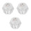 3Pcs Durable Transparent Shower Handle Knobs for Tub and Bathroom Use 6