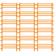 200Pcs Plastic PP Fence for Miniature Farm Animal Play and Garden