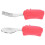 3Sets Infant Training Tableware Red Stainless Steel Fork and Spoon Set 1