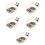 500Pcs Map Flag Push Pins for Office Use with Plastic Heads 9
