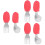 3Sets Infant Training Tableware Red Stainless Steel Fork and Spoon Set 7
