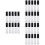 30Pcs Durable Black Plastic Lip Gloss Bottles for Refillable Use 6