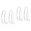 4Pcs Extension Cord Flexible PVC for Indoor Light Use 6