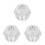 3Pcs Durable Transparent Shower Handle Knobs for Tub and Bathroom Use 4