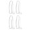 4Pcs Extension Cord Flexible PVC for Indoor Light Use 7